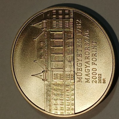 Moneda comemorativa 2000 forinti Ungaria 2022 foto