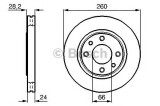 Disc frana PEUGEOT 406 (8B) (1995 - 2005) BOSCH 0 986 478 830