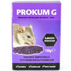 PROKUM G 150g Granule Raticide Profesionale cu Brodifacoum 0,0025%