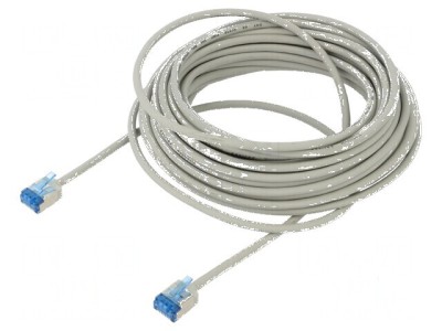 Cablul Patch U/FTP 6a LSZH gri 10m 32AWG foto