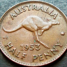 Moneda istorica HALF PENNY - AUSTRALIA, anul 1953 * cod 1249
