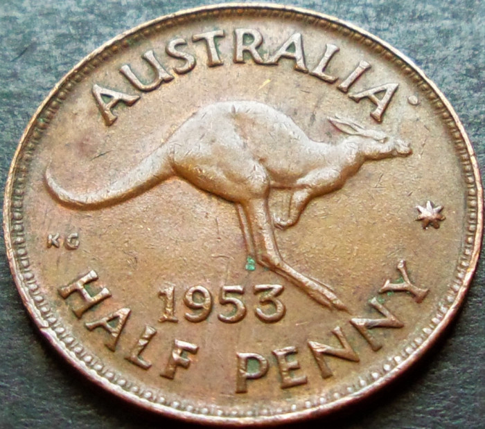 Moneda istorica HALF PENNY - AUSTRALIA, anul 1953 * cod 1249