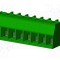 Conector regletă de conexiuni deconectabilă mufă mamă 10A 8 pini AMPHENOL ANYTEK verde
