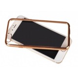 Husa Silicon Gold Huawei P8 Lite 2017 Transparenta Slim