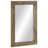 Cumpara ieftin Oglindă de baie 50x2,5x70 cm lemn masiv de mango