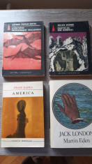 Pachet 4 carti, Arthur Conan Doyle, Jules Verne, Franz Kafka, Jack London foto