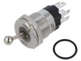 Comutator Basculant ONPOW 2 Poziții SPDT 5A 250VAC IP67 ONPOW7116A1-11/2/41RGB/24V