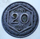 7.644 ITALIA WWI 20 CENTESIMI 1918 R, Europa, Cupru-Nichel
