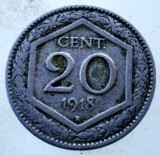 7.644 ITALIA 20 CENTESIMI 1918 R, Europa, Cupru-Nichel