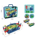 Joc de masă Arenă Fotbal Compact pentru Copii 3+ Ani Materiale Netoxice Dimensiuni Arena 55x26x20.8cm Portabil