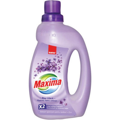 Balsam Igienizant de Haine Sano Maxima Blue Lilach, 2 L, Parfum Liliac, Balsam Rufe, Balsam Haine, Balsam Concentrat Rufe, Balsam pentru Haine, Balsam foto