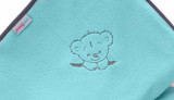 Paturica pufoasa pentru copii Premium Retro Bear Mint 75x100 cm, Babymam