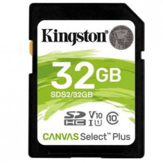 Card Kingston Resigilat Canvas Select Plus 32GB SDHC Clasa 10 UHS-I foto