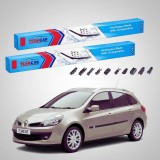 Ștergătoare Renault Clio III Grandtour Break 2007-2015 | Set Față Flat Premium &ndash; TeamCar&reg;