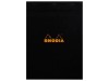Blocnotes A4, capsat, 80 file, N?18, Rhodia black