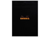 Blocnotes A4, capsat, 80 file, N?18, Rhodia black