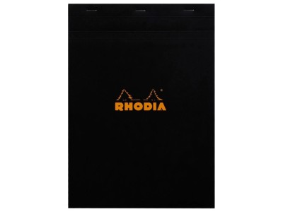 Blocnotes A4, capsat, 80 file, N?18, Rhodia black foto