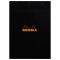 Blocnotes A4, capsat, 80 file, N?18, Rhodia black
