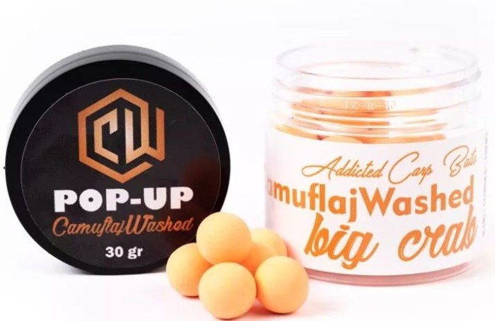 Pop Up Addicted Carp Baits Washed Infinity, Camuflaj, Big Crab, 10mm
