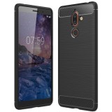 Husa NOKIA 7 Plus - Carbon (Negru) FORCELL