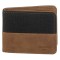 Portofel Bărbați, Exclusivo, Material Sintetic, Taupe și Negru, 11x9cm