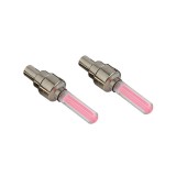 Lumina LED activata prin miscare pentru roti de biciclete, Rosu, Aluminiu, Oem