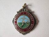 Medalie/medalion argint/argintata liga engleza de fotbal anii 50, Europa