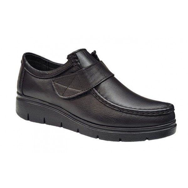 Pantofi dama casual din piele naturala negru box SCAI GKR33N