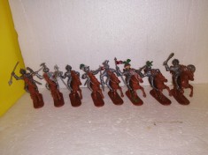 bnk jc Germania - Jean Hoefler - lot complet 8 cavaleri medievali calari