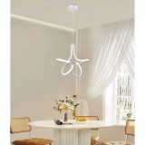 Cumpara ieftin Lustra LED 30W Alb, 3 Functii Lumina: Rece/Calda/Neutra, Acril/Aluminiu, Living/Dormitor/Birou, Moderna