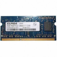 Memorie Laptop Elpida 4GB DDR3 PC3L-12800S 1600 Mhz 1.35V EBJ40UG8EFU0