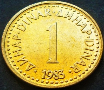 Moneda 1 DINAR - RSF YUGOSLAVIA, anul 1983 *cod 2025 = A.UNC foto
