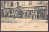 5343 - SIBIU, Stores str. N. Balcescu fosta Cisnadiei, Litho old postcard unused, Necirculata, Printata