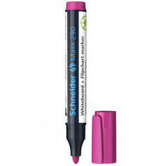 Marker Schneider Maxx 290, Pentru Tabla De Scris+flipchart, Varf Rotund 2-3mm - Magenta foto