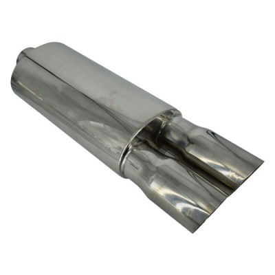 Toba finala inox dubla cu silencer cod SHUN02 foto