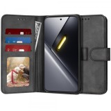 Husa pentru Xiaomi Poco X8 Pro Max, Techsuit, Diary Book, Neagra