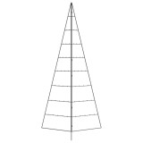 Cumpara ieftin Brad de Craciun din metal pentru decor, negru, 210 cm