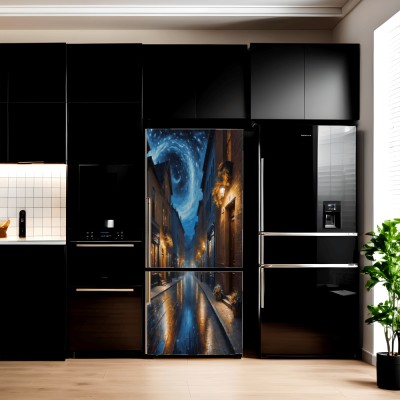 Folie imprimata color pentru decor Frigider, dimensiune 200 x 90cm, model: AVX-FR30 foto