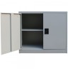 Fiset Metalic Premium 80x60x35cm, 1 Polita, 50kg/polita, Gri RAL 7035, Inchidere 3 Puncte, Neasamblat