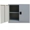 Fiset metalic Premium 1 polita+baza, 80x60x35 cm, vopsit gri, 50 kg/polita, inchidere 3 puncte, neasamblat, PLUS