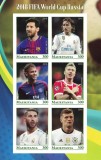 Mauritania 2018: Fotbalisti Celebri - Set Colite MNH (2 Imagini) - Timbre Straine Post 1950