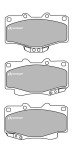 MOTAQUIP LVXL738 set placute frana,frana disc