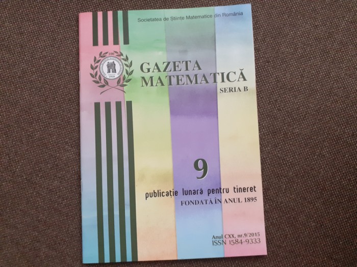 GAZETA MATEMATICA NR9/2015