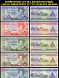 Replici Bancnote Falkland Islands 1983, Lot 5 Buc, Reproduceri Colectie, America de Sud