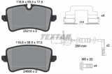 Set placute frana TEXTAR 2521404