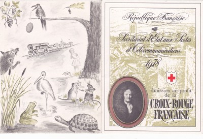 FRANTA CRUCEA ROSIE,1978 CARNET NESTAMPILAT. foto