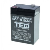 Acumulator 6v 4.2ah, pentru cantar electronic, masinute electrice, motociclete,, Ted Electric