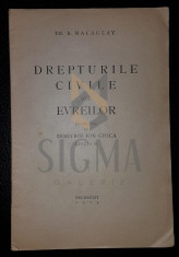 TH. B. MACAULAY - DREPTURILE CIVILE ALE EVREILOR [ traducere de Ion Ghica } , 1923 foto