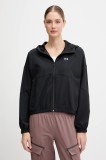 Under Armour geacă Rival Woven culoarea negru, de tranziție, 6004849