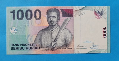 1000 Rupiah 2000 Indonezia - Bancnota SUPERBA - UNC foto
